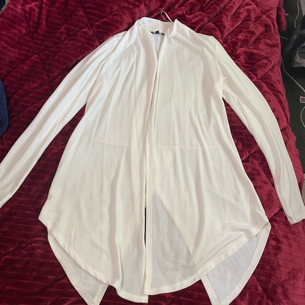 George Women's White Cardigan Sweater